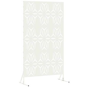 vidaXL &Eacute;cran de confidentialit&eacute; 100 x 50 x 180 cm Acier Blanc