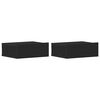 vidaXL Tables de chevet flottantes 2 pcs Noir 40x30x15 cm