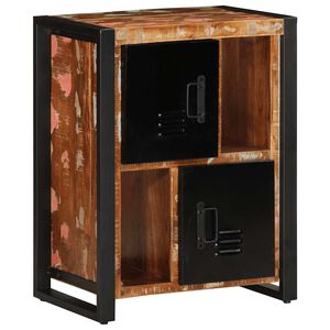 vidaXL Buffet multicolore 55x35x70 cm bois massif r&eacute;cup&eacute;ration