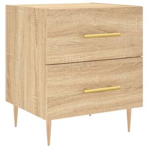 vidaXL Table de chevet ch&ecirc;ne sonoma 40x35x47,5 cm bois d&rsquo;ing&eacute;nierie
