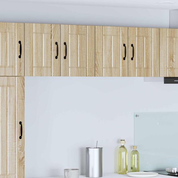 vidaXL Armoires murales de cuisine avec porte Lucca 2 pcs Ch&ecirc;ne Sonoma