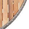 vidaXL Table de jardin Gris 115x74 cm Résine tressée et bois d'acacia
