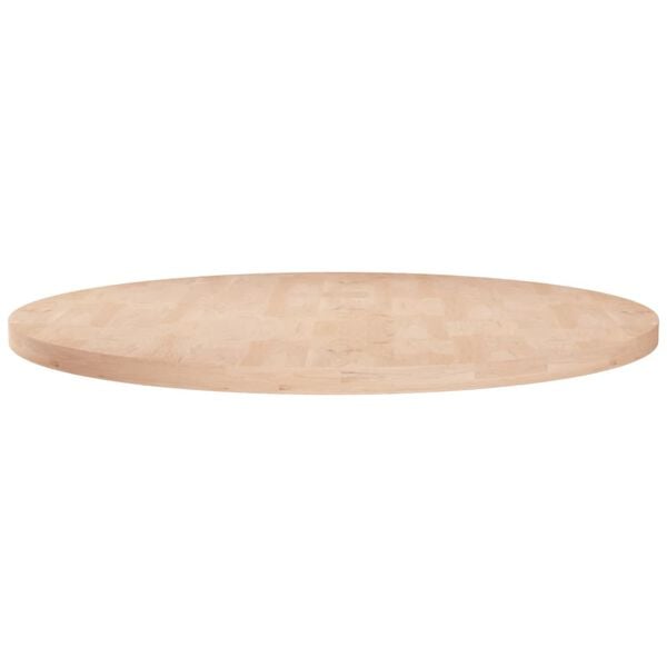vidaXL Dessus de table rond &Oslash;70x2,5 cm Bois de ch&ecirc;ne massif non trait&eacute;