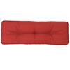 vidaXL Coussin de palette rouge 120x40x12 cm tissu