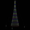 vidaXL Arbre de Noël LED Multicolore 160 x 160 x 500 cm Métal