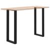 vidaXL Pieds de table de bar en U, 2 pi&egrave;ces, noir, 40 x (110-111) cm, acier