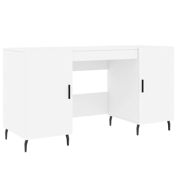 vidaXL Bureau blanc 140x50x75 cm bois d'ing&eacute;nierie