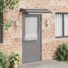 vidaXL Auvent de porte Noir 120x75 cm PC