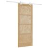 vidaXL Porte coulissante Naturel et Blanc 83 x 211 cm