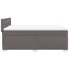 vidaXL Sommier à lattes de lit avec matelas Gris 140x190 cm Similicuir
