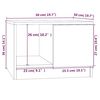 vidaXL Table basse Blanc 50x50x36 cm Bois d'ingénierie