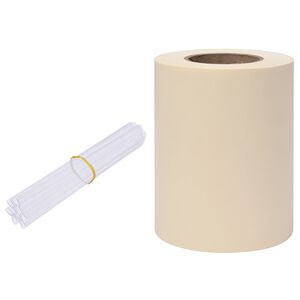 vidaXL Écran d'intimité de jardin PVC 35x0,19 m Crème