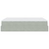 vidaXL Cadre de lit ottoman et matelas gris clair 140x190 velours