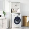 vidaXL Cabinet pour lave-linge avec porte VIGO Blanc et Blanc Antique