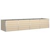 vidaXL Jardini&egrave;re Ivoire 385 x 100 x 75 cm Acier galvanis&eacute;
