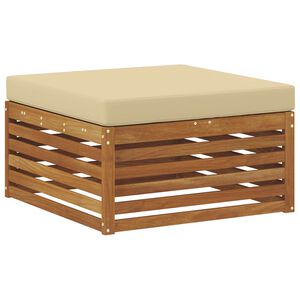 vidaXL Pouf d'Ext&eacute;rieur Bois d'Acacia Massif Naturel