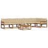 vidaXL Ensemble de canap&eacute;s d'ext&eacute;rieur 7 pcs Naturel et Beige