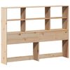 vidaXL Tête de lit avec rangement 120 cm bois massif de pin
