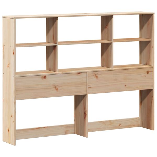 vidaXL Tête de lit avec rangement 120 cm bois massif de pin