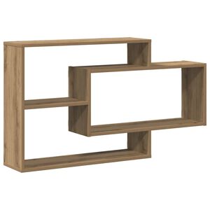 vidaXL &Eacute;tag&egrave;re murale ch&ecirc;ne artisanal 104x20x58,5 cm bois d'ing&eacute;nierie