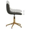 vidaXL Chaise de bureau Gris fonc&eacute; Velours
