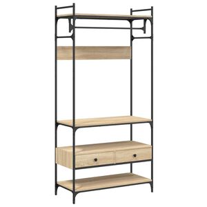 VidaXL Armoire &agrave; tiroirs ch&ecirc;ne sonoma 89x39x184,5 cm bois d'ing&eacute;nierie