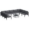 vidaXL Ensemble de canapé de jardin Anthracite Acier