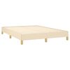 vidaXL Cadre de lit sans matelas cr&egrave;me 140x190 cm tissu