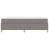 vidaXL Cadre de lit avec matelas Taupe 180 x 200 cm tissu