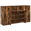 vidaXL Bureau de r&eacute;ception ch&ecirc;ne fum&eacute; 180x50x103,5cm bois d'ing&eacute;nierie