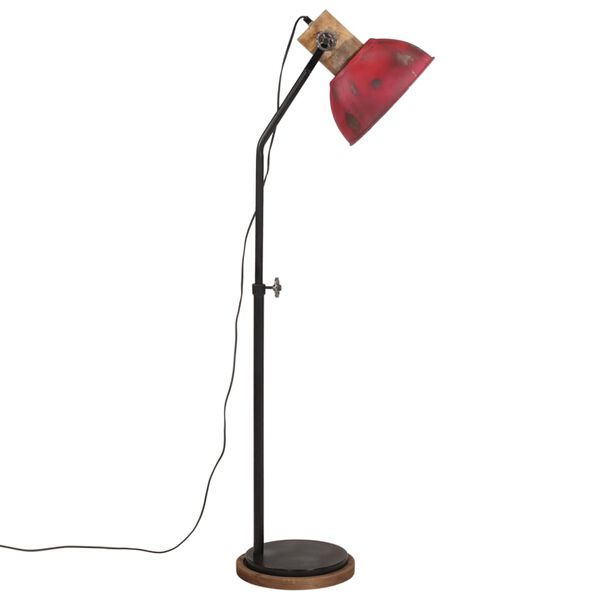 vidaXL Lampadaire 25 W rouge d&eacute;lav&eacute; 30x30x100-150 cm E27