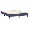 vidaXL Sommier &agrave; lattes de lit avec matelas Bleu 140x200 cm Tissu