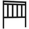 vidaXL T&ecirc;te de lit Noir 96x4x100 cm Bois massif de pin