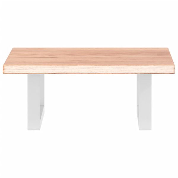 vidaXL Étagère de vasque murale acier et bois de chêne massif