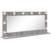 vidaXL Miroir de vanit&eacute; Gris Sonoma 100 x 45 x 18 cm Rectangulaire