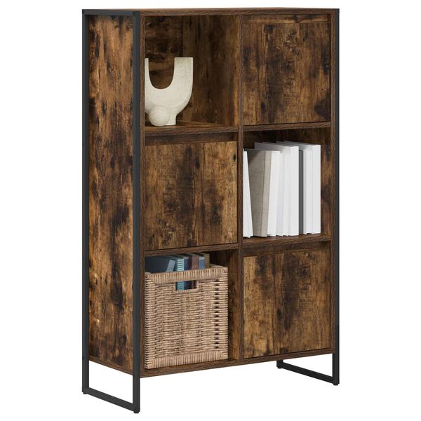 vidaXL Biblioth&egrave;que Ch&ecirc;ne Fum&eacute; 68 x 30 x 108.5 cm Bois d'ing&eacute;nierie