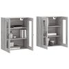 vidaXL Armoires murales 2 pcs sonoma gris bois d'ing&eacute;nierie
