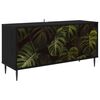 vidaXL Meuble TV ELBURG 102 x 33 x 51 cm Ch&ecirc;ne noir Bois d'ing&eacute;nierie