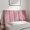 vidaXL Coussin de t&ecirc;te de lit Hanko rose 90 cm velours