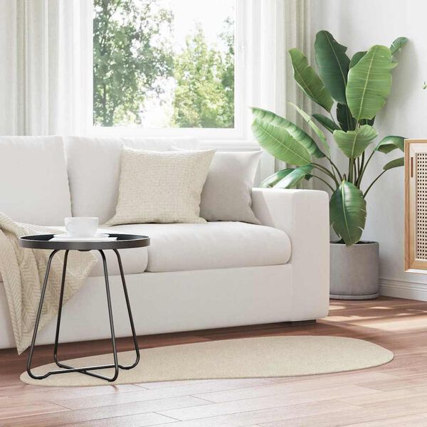 vidaXL Tapis de surface HUARTE Beige 80 x 150 cm Polyester