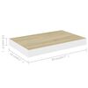 vidaXL Étagère murale flottante chêne et blanc 50x23x3,8 cm MDF