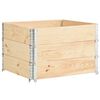 vidaXL Colliers de palette 3 pcs 100x100 cm Bois de pin solide