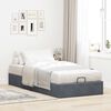 vidaXL Cadre de lit ottoman sans matelas gris foncé 90x200 cm velours