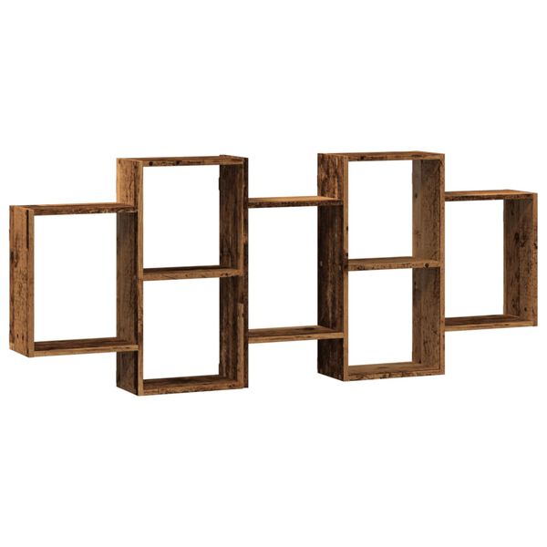 vidaXL &Eacute;tag&egrave;re murale vieux bois 159x18x65 cm bois d'ing&eacute;nierie