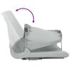 vidaXL Ensemble de si&egrave;ges de bateau pliables lot de 4 gris