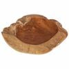 vidaXL Corbeille &agrave; fruits JEPARA &Oslash; 50 cm Bois de teck massif Rond