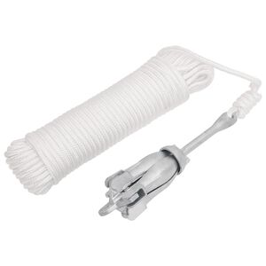 vidaXL Ancre pliable avec corde argenté 1,5 kg fer malléable