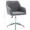 vidaXL Chaise pivotante de bureau Gris clair Tissu