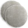 vidaXL Housse de coussin 2 pc HEERLEN Gris clair &Oslash; 60 cm