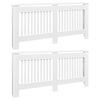 vidaXL Cache-radiateurs 2 pcs blanc bois d'ing&eacute;nierie 172 cm